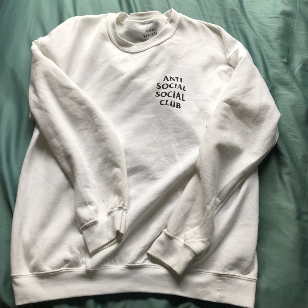 Anti Social Social Club white crewneck size L